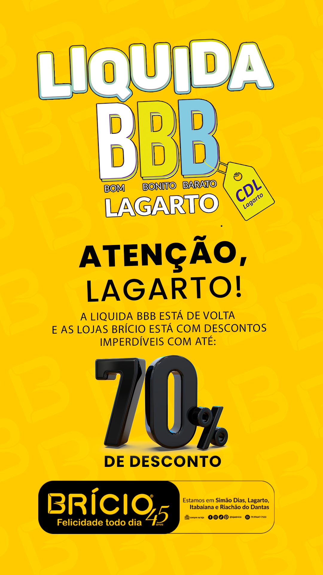 LIQUIDA BBB LOJAS BRÍCIO – LAGARTO